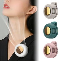 Mini Ventilador Portátil con Clip, Ventilador de Mano para Colgar en la Cintura, Ventilador sin Aspas, Pequeño Ventilador de Viento Giratorio para Uso Diario en Viajes al Aire Libre