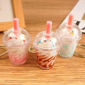 <span class=keywords><strong>Portachiavi</strong></span> Simpatico a Forma di Sundae, Ciondolo Realistico a Forma di Gelato, Giocattolo Creativo a Tema Cibo per Decorazione Borsa, Stile Claw Machine - Product Image 2
