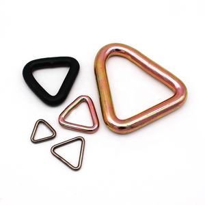 2 "3 टी गुणवत्ता सुनिश्चित त्रिकोण आकार की अंगूठी स्टेनलेस स्टील त्रिकोण रिंग pvc लेपित रिंग टाई नीचे - Product Image 3