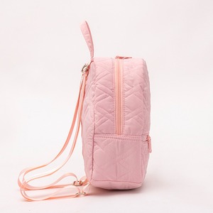 Fashion pink casual lady’s quilted <b>small</b> backpack - Product Image 3