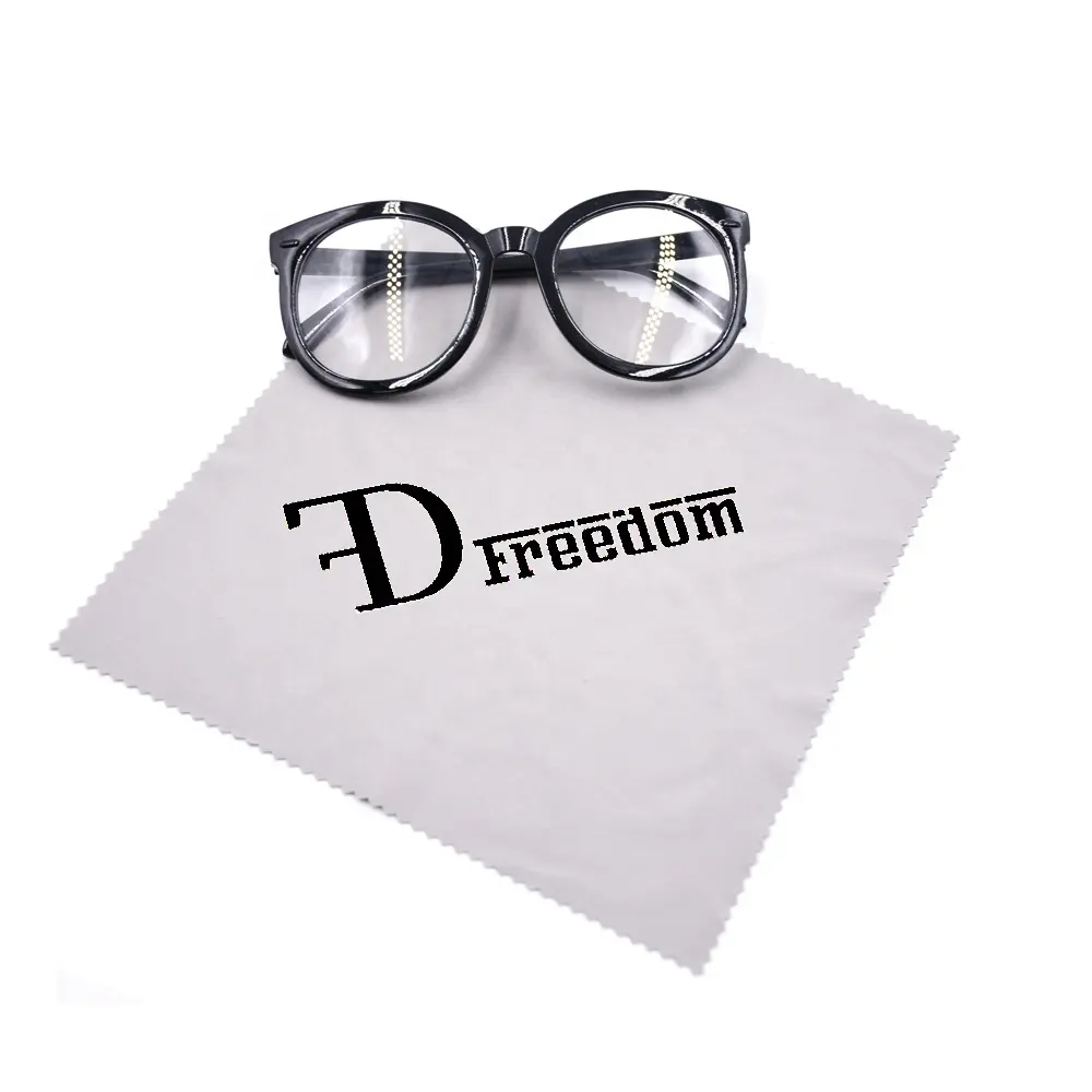 Best selling custom printing microfiber eye glasses cleaning cloth with silk-screen logo