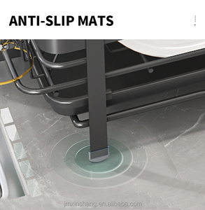 Monostrato di grande capacità espandibile posate stoviglie stendibiancheria da cucina scolapiatti stendino con portabicchieri - Product Image 6