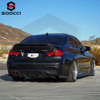 Diffuseur arrière en fibre de carbone de type GEX pour BMW Série 3 F30 F35 M Sport MT Diffuseur séparateur de lèvre de pare-chocs arrière 2012-2019