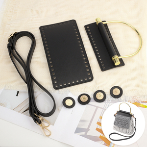 Nuovo Arrivo Borsa Fai da Te all'Uncinetto con Tracolla in Pelle PU e Chiusura a Cordoncino <span class=keywords><strong>Accessori</strong></span> <span class=keywords><strong>per</strong></span> <span class=keywords><strong>Borse</strong></span> Fatte a Mano Fondi <span class=keywords><strong>per</strong></span> <span class=keywords><strong>Borse</strong></span> a Maglia - Product Image 4