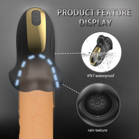 Vibrador Oral para Glándulas y Pene, 9 Modos, Resistente al Agua IPX7, Juguetes Sexuales para Hombres Adultos, Venta al Por Mayor OEM, Suministro a Granel de Fábrica ODM