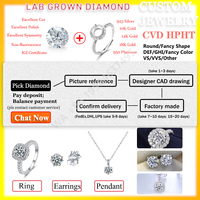 Toptan CVD/HPHT Brilyant Kesim 1ct 2ct 3ct IGI Sertifikalı DEF Renk VS1 VVS1 İşlenmemiş Parlak Laboratuvarda Yetiştirilmiş Elmaslar Takı Cadermay