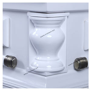 8830 фабричные похоронные принадлежности, оптовая продажа, белые отделки, американские деревянные шкатулки и гроб для взрослых, сделанные из массивной древесины тополя - Product Image 4