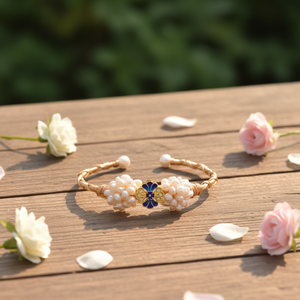 <span class=keywords><strong>สร้อย</strong></span>ข้อมือไข่มุกชุบทองปรับได้ ประดับด้วยไข่มุกน้ำจืดรูปหัวใจ งานแฮนด์เมด ของขวัญสุดโรแมนติกสำหรับเธอ - Product Image 3