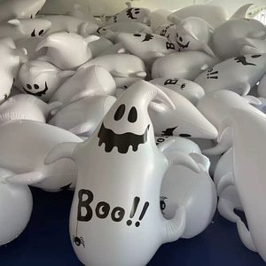 Halloween Ghost Inflatable Decoration PVC Outdoor Yard Prop Boo Design Unisex - Product Image 2