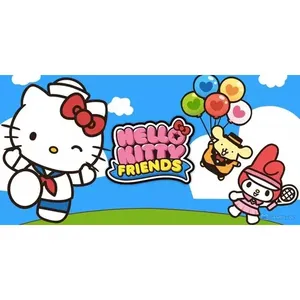 Kitty Friends assortiti Int Hkt0012 Kuromi in morbida pelle portachiavi gelato peluche 10 cm con pelliccia colori assortiti - Product Image 2