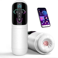 Beheizter Automatischer Masturbator für Männer mit KI- & App-Steuerung, Stoß- und Saugfunktion, Taschenmuschi, Penispumpe, Sexspielzeug für Männer