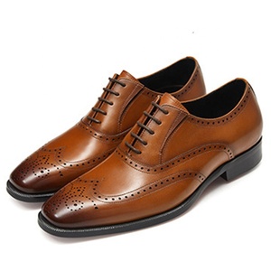 Chaussures en cuir véritable <span class=keywords><strong>de</strong></span> haute qualité pour hommes, lacets, chaussures <span class=keywords><strong>de</strong></span> mariage, chaussures <span class=keywords><strong>de</strong></span> soirée pour hommes, chaussures <span class=keywords><strong>de</strong></span> luxe pour hommes, style brogue, chaussures habillées pour hommes - Product Image 4