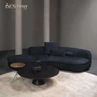 Luxuriöses Leder-Ecksofa-Set - Anpassbare Größe & Farbe Europäischer Stil Wohnzimmer & Villa Heim-Möbel