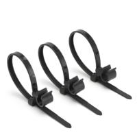 Collier de serrage intégré avec pince pour tube PA66, attache de faisceau de câbles automobile, pince de tuyau rotative, serre-câble pour le regroupement des câbles du moteur automobile