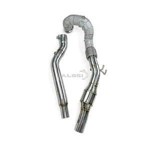 Tubería de Escape <span class=keywords><strong>FENGCAI</strong></span> sin Luz de Advertencia de Motor para Audi Q3 2.0T 2019-2024, Convertidor con Protector Térmico de Acero Inoxidable de 1.5mm - Product Image 2