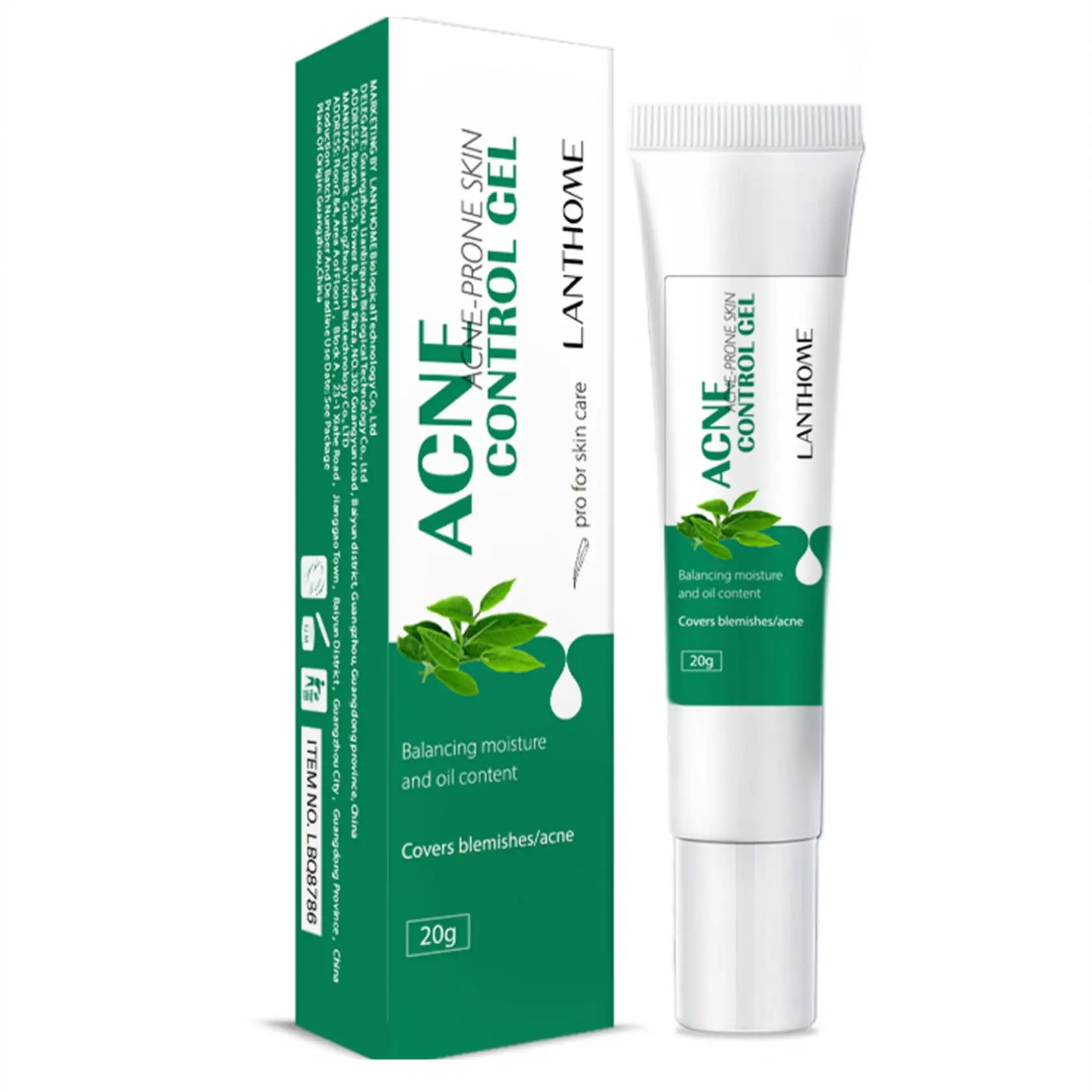 Lanthome Acne Removal Cream Effective Fade Acne Spots Repair Gel Oil Control Moisturizing Shrink Pores Acne Treatment Skin Care