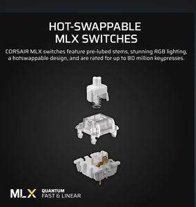 Teclado Mecánico para Juegos Vanguard 96 con Cable, Diseño OEM ODM, 96 Teclas, Interruptores MLX Quantum, 8000Hz de Frecuencia de Sondeo, Pantalla LCD, Virtual Stream D - Product Image 3