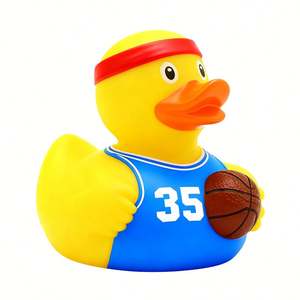 Juguete Promocional Apto para Niños Pequeños, Patito de Goma de PVC Personalizado Impreso al por Mayor, Juguetes Acuáticos para Niños para Bañeras - Product Image 2