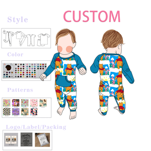 すぐに発送できる竹製パジャマミステリーボックス、キャラクタープリントベビーパジャマ、竹製卸売RTSブラインドボックス - Product Image 5