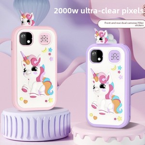 Telefono Cellulare <span class=keywords><strong>per</strong></span> <span class=keywords><strong>Bambini</strong></span> Transfrontaliero con Fotografia HD, Funzioni Multiple, Giochi, Adesivi Colorati e Design a Testa Grande in Plastica, Smart <span class=keywords><strong>per</strong></span> Tutte le Età - Product Image 2