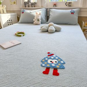 <span class=keywords><strong>Drap</strong></span>-<span class=keywords><strong>housse</strong></span> 100 % coton à motif dessin animé chapeau de Père Noël, poche profonde et coins élastiques - Product Image 2