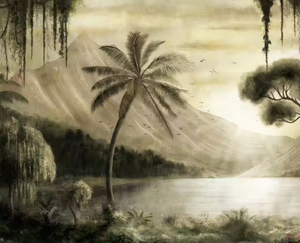 Personalizado 3D Tropical Gaze City pared pegatina impermeable sofá <span class=keywords><strong>TV</strong></span> sala de estar Fondo papel tapiz Mural para uso en Hotel - Product Image 3