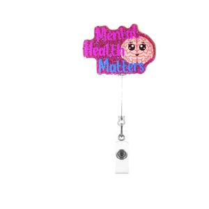In stock ID badge scroll 360-degree alligator <b>clip</b> retractable easy-pull keychain anti-loss ID badge <b>buckle</b> - Product Image 5