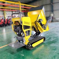 Mini camion à benne basculante sur chenilles bon marché de Chine chenille hydraulique de 0.5 tonnes petit véhicule à benne basculante pour la construction de bâtiments agricoles