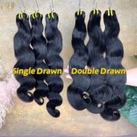 Lots de Cheveux Humains Vierges Bruts en Gros 12A 15A Cheveux Indiens Ondulés Cabellos Humanos Double Drawn Body Wave