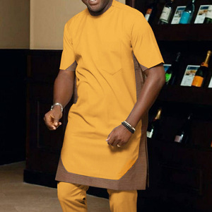 שמלה חדשה עיצוב גברים אפריקאי שמלה אדשיקי חולצה בגדים - Product Image 6