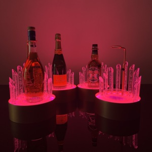 LiqVis Soporte Luminoso Acrílico Multicolor para Botellas, Iluminación Deslumbrante para Locales de Baile, Soporte LED para Botellas de <span class=keywords><strong>Licor</strong></span>, Glorificador de Botellas de Vino para Fiestas en Casa - Product Image 1