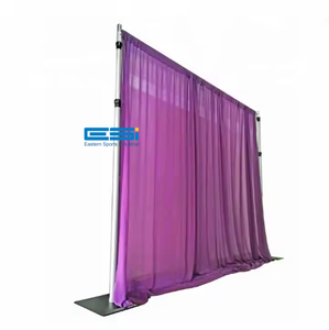 ESI Heavy-Duty Pipe and Drape Kit Decoraciones de boda de estilo simple y ferias comerciales - Product Image 1