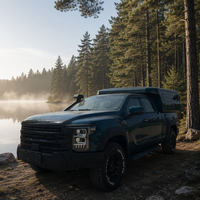 Camper de toit escamotable léger à coque rigide pour véhicule tout-terrain 4x4