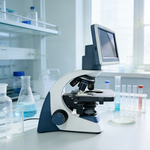 液晶画面複合ラボ二重層プラットフォームLEDカメラ三眼デジタル顕微鏡 - Product Image 6