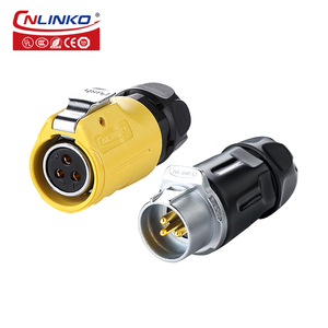 Cnlinko IP68 kín nước nhanh chóng kết nối điện <span class=keywords><strong>PBT</strong></span> kết nối 3 pin cắm kết nối công nghiệp - Product Image 2