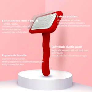 Baoli OEM grande brosse à lisser en bois en caoutchouc souple et épingles ultra souples brosse à lisser pour pelucher les cheveux brosse à lisser - Product Image 3
