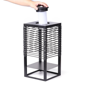 Ngoài trời Patio sân sau vườn mây năng lượng mặt trời Powered ánh sáng LED boong Dimmable bảng ngoài trời Đèn sàn Type-C sạc - Product Image 3