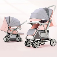 Poussette multifonctionnelle pliable JXB, berceau chauffant, chaise berçante, landau pour bébé