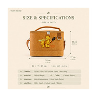 Sac isotherme fourre-tout en papier DuPont TEDDY ISLAND, motif personnalisé, vente en gros, pour bureau, école, pique-nique, sac alimentaire