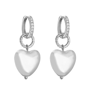 Joyería de Plata de Ley 925 y Latón para hombre y mujer collar en forma de corazón con perla de agua dulce - Product Image 4