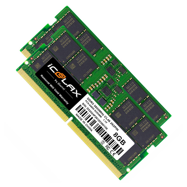 ICOOLAX DDR5 RAM8GB 16GB 32GB 64GB 5600MHz Memory, High Performance Notebook Lapop PC RAM