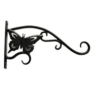 Metalen Ijzer Muur Beugels Tuin Opknoping Plant Haken Plant Hangers Vogel Feeder Haken Lantaarn Hangers Opknoping Mand Haken