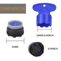 Accessoires pour robinets de salle de bains d'appartement Valve de contrôle limiteur de débit d'eau améliore la fonction aérateur de robinet