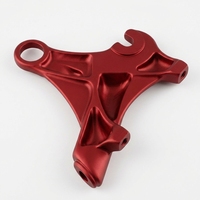 Soportes Laterales Triangulares de Acero Inoxidable y Aluminio Mecanizados con CNC de Precisión para Base de Freno de Bicicleta Eléctrica, Anodizado Duro, CE
