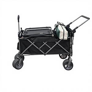 Hot Sale All Terrain Outdoor Garden Multi-functional Folding Camping <b>Cart</b> High Capacity Portable Beach Trolley Shopping Tools - Product Image 1