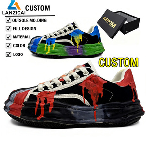 Chaussures en toile respirantes à semelle épaisse, vente en gros, OEM/ODM, usine de Jinjiang, faible MOQ, chaussures en toile unies - Product Image 1