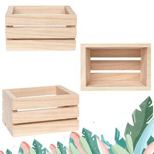 Casse <span class=keywords><strong>di</strong></span> <span class=keywords><strong>legno</strong></span> del Pallet del mestiere con la maniglia del Pallet <span class=keywords><strong>di</strong></span> <span class=keywords><strong>legno</strong></span> in bianco quadrato <span class=keywords><strong>di</strong></span> stoccaggio della cassa <span class=keywords><strong>di</strong></span> <span class=keywords><strong>legno</strong></span> della pittura del Diy piccole scatole. - Product Image 5