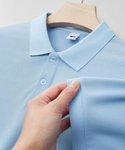 Camisetas <span class=keywords><strong>Polo</strong></span> Lisas para Hombre, Tejido Transpirable, Corte Ajustado, Manga Corta, Cuello Alto, Logotipo Personalizado, Camisetas <span class=keywords><strong>Polo</strong></span> al por Mayor - Product Image 3