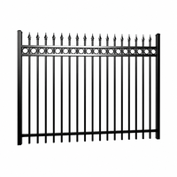 Offre Spéciale – Panneaux de clôture décoratifs en fer forgé, en acier thermolaqué antirouille, style classique/moderne, hauteur 1,2 m à 2,4 m, faciles à installer