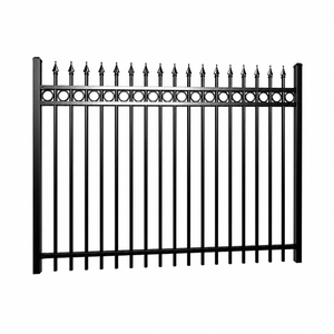 Panel de <span class=keywords><strong>Cerca</strong></span> de Acero Galvanizado con Recubrimiento de Polvo Negro, <span class=keywords><strong>Cerca</strong></span> <span class=keywords><strong>Metálica</strong></span> Ornamental de Alta Resistencia, Anticorrosión, <span class=keywords><strong>para</strong></span> Seguridad en Jardines - Product Image 6